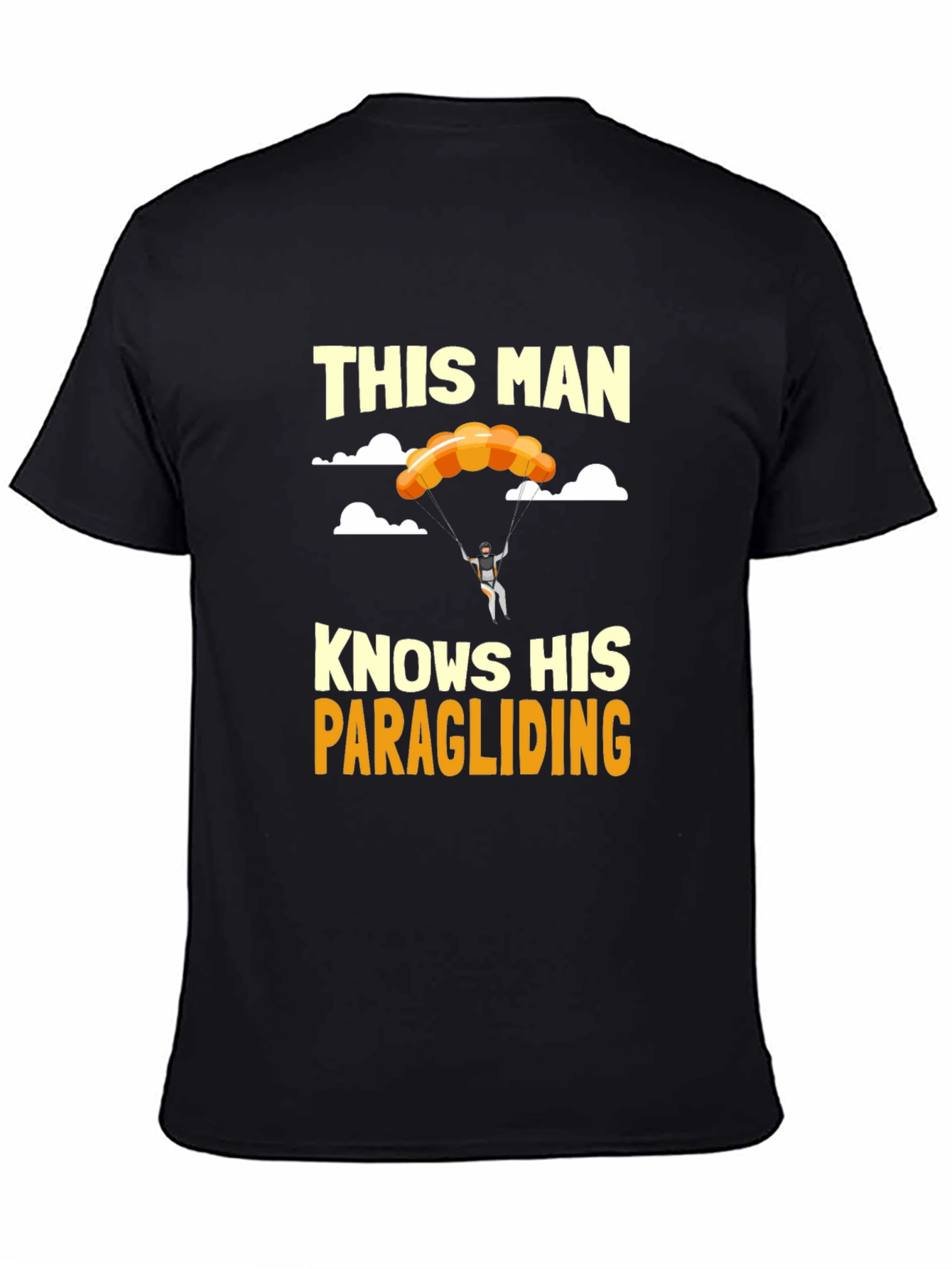 Paragliding Enthusiast Graphic Tee - This Man Knows His Stuff!