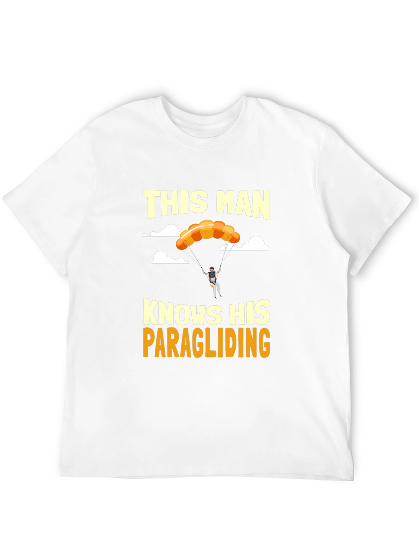 Paragliding Enthusiast Graphic Tee - This Man Knows His Stuff!