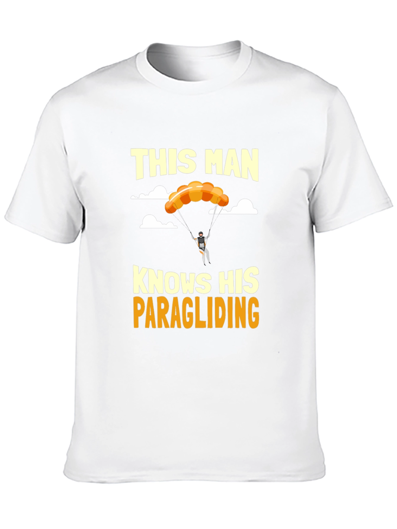 Paragliding Enthusiast Graphic Tee - This Man Knows His Stuff!