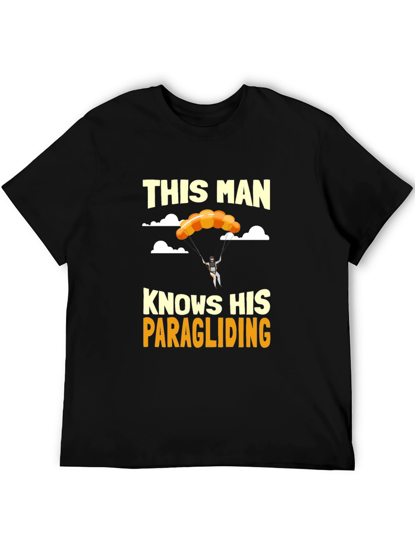 Paragliding Enthusiast Graphic Tee - This Man Knows His Stuff!