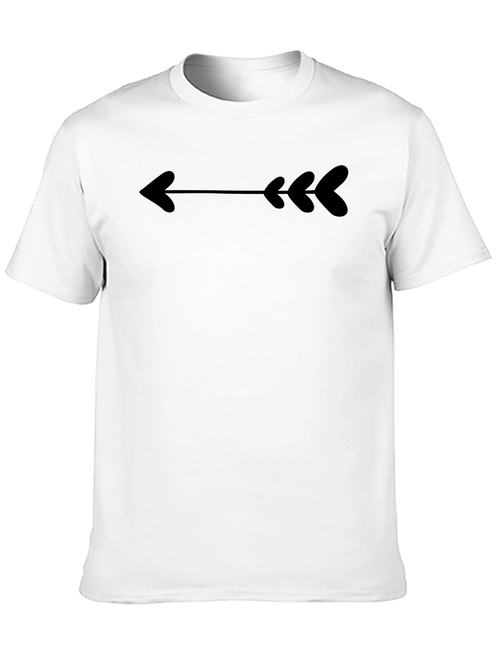 Heart Arrow Black T-Shirt