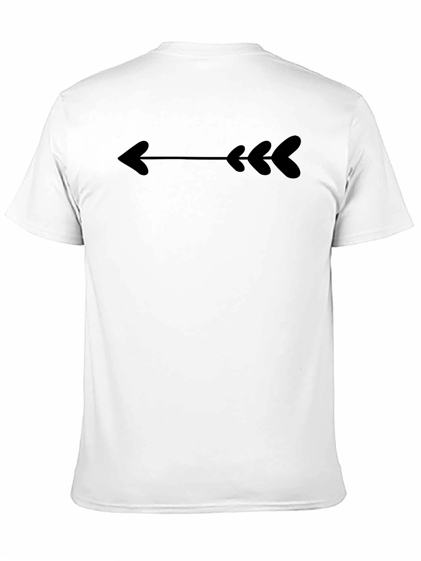 Heart Arrow Black T-Shirt