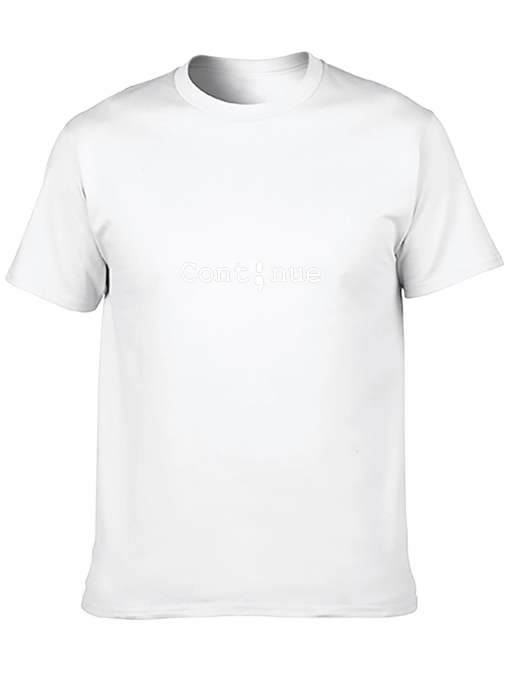 Continue Semicolon Programmer Black T-Shirt