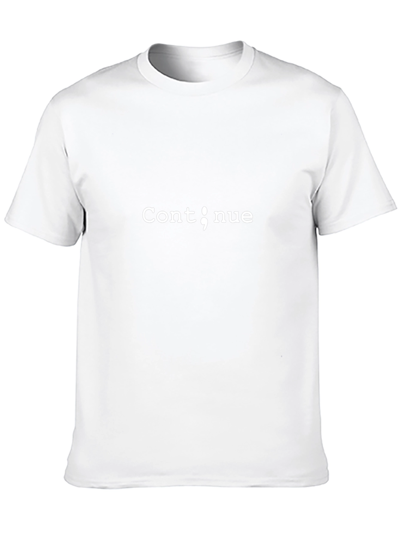 Continue Semicolon Programmer Black T-Shirt