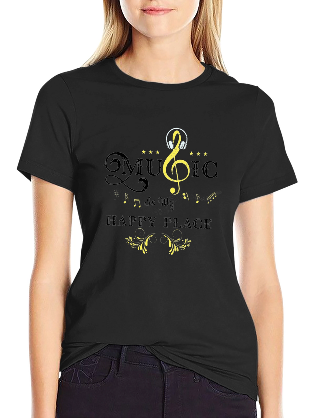 Music is My Happy Place T-Shirt