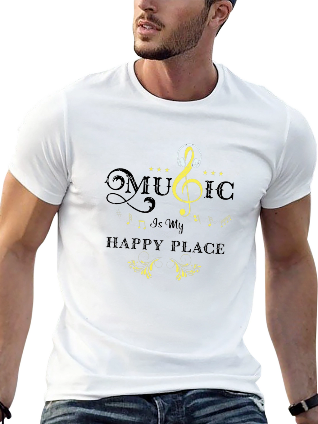 Music is My Happy Place T-Shirt