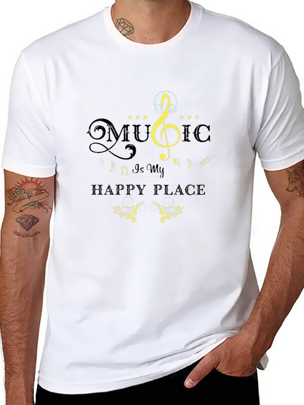 Music is My Happy Place T-Shirt