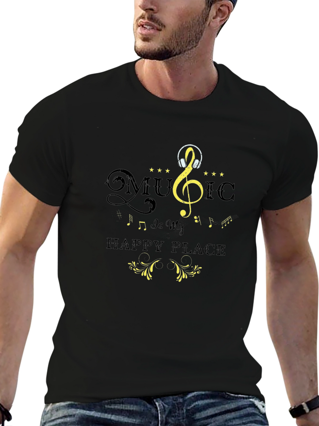 Music is My Happy Place T-Shirt