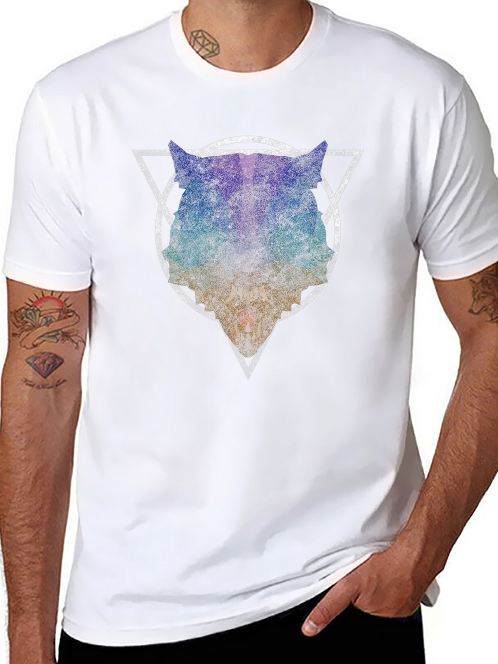 Abstract Animal T-Shirt - Geometric Design