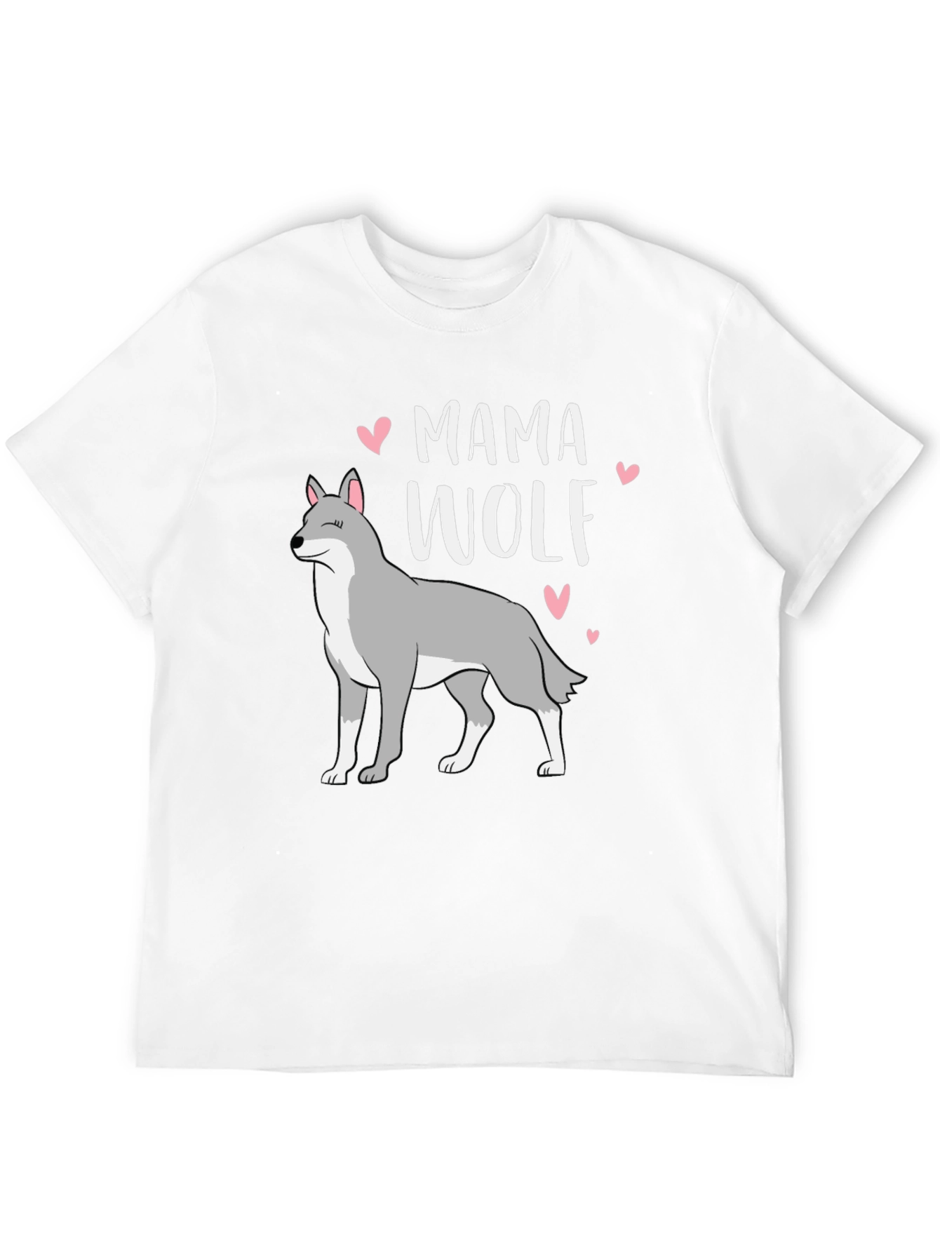 Mama Wolf Graphic T-Shirt - Black Cotton Tee