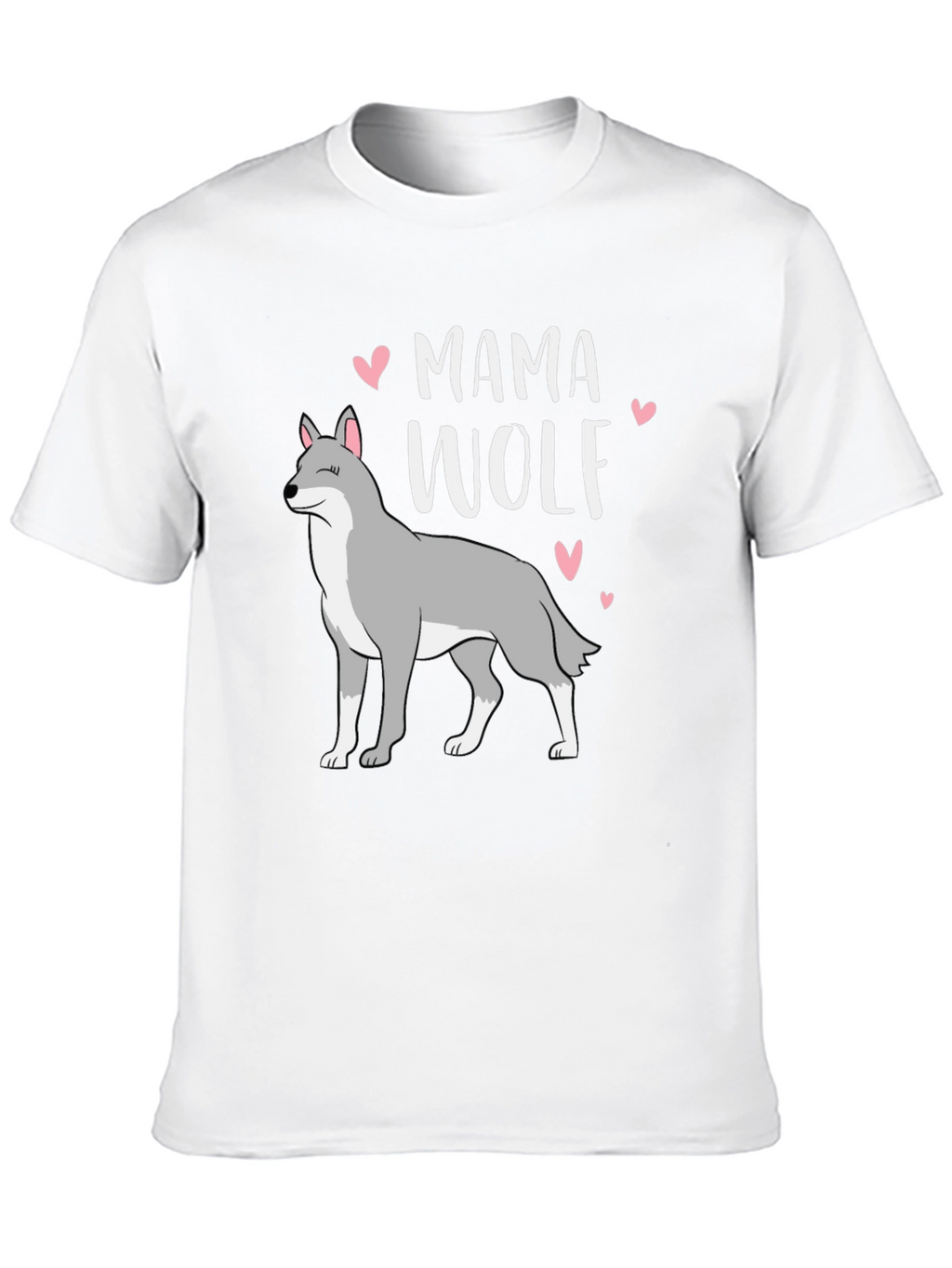 Mama Wolf Graphic T-Shirt - Black Cotton Tee