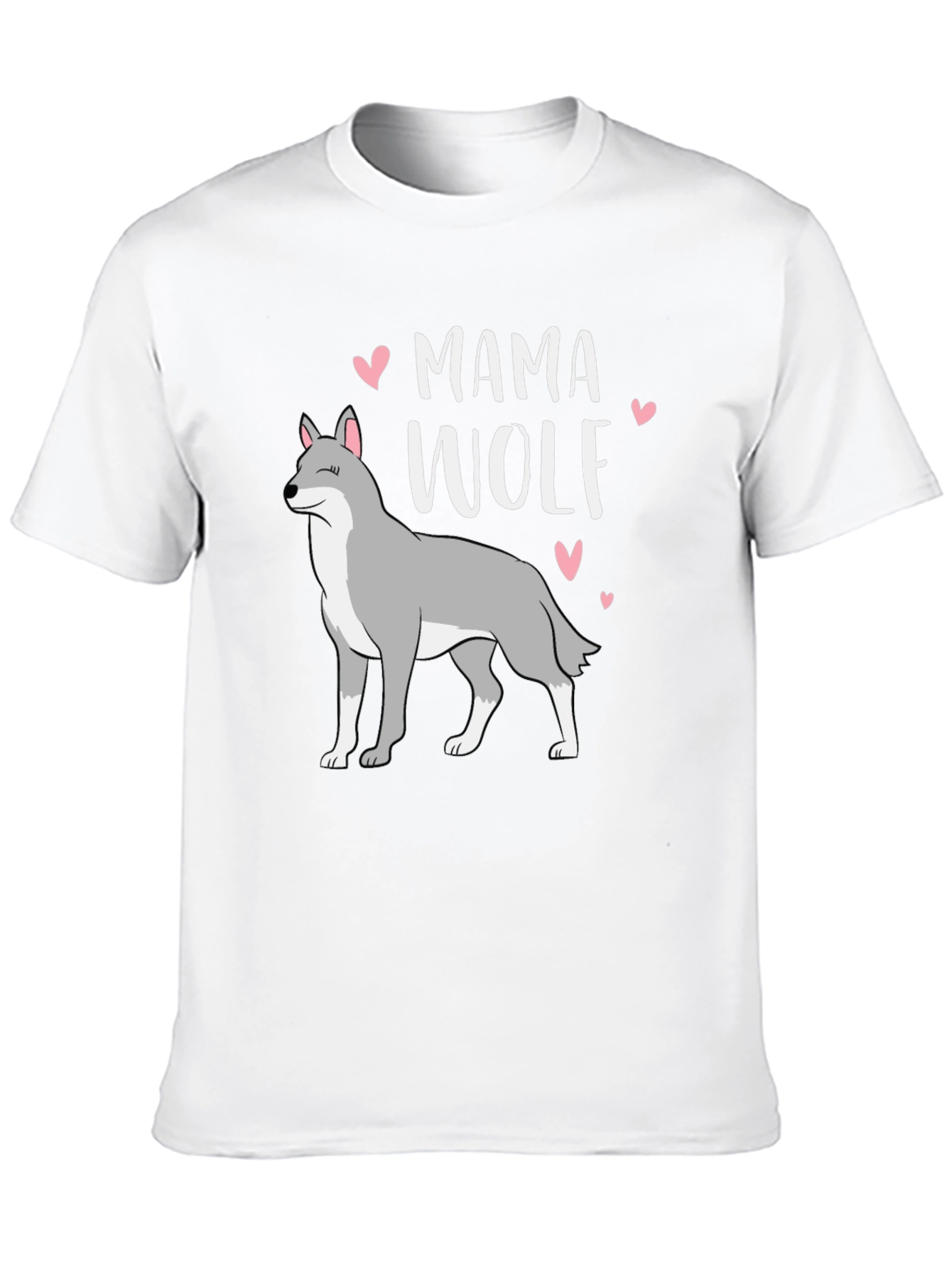 Mama Wolf Graphic T-Shirt - Black Cotton Tee