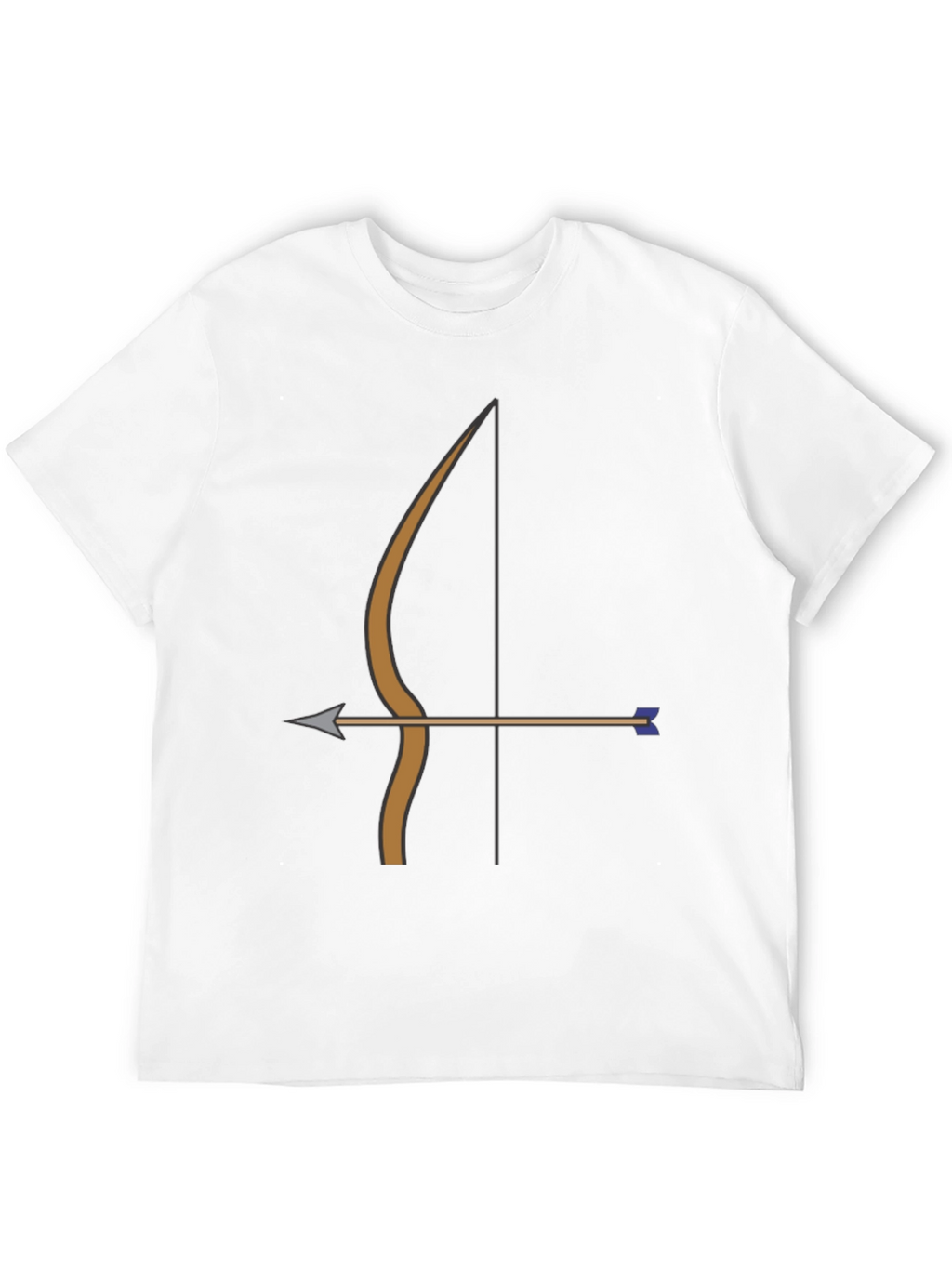 Archery Bow Arrow Graphic Tee | Black Casual T-Shirt