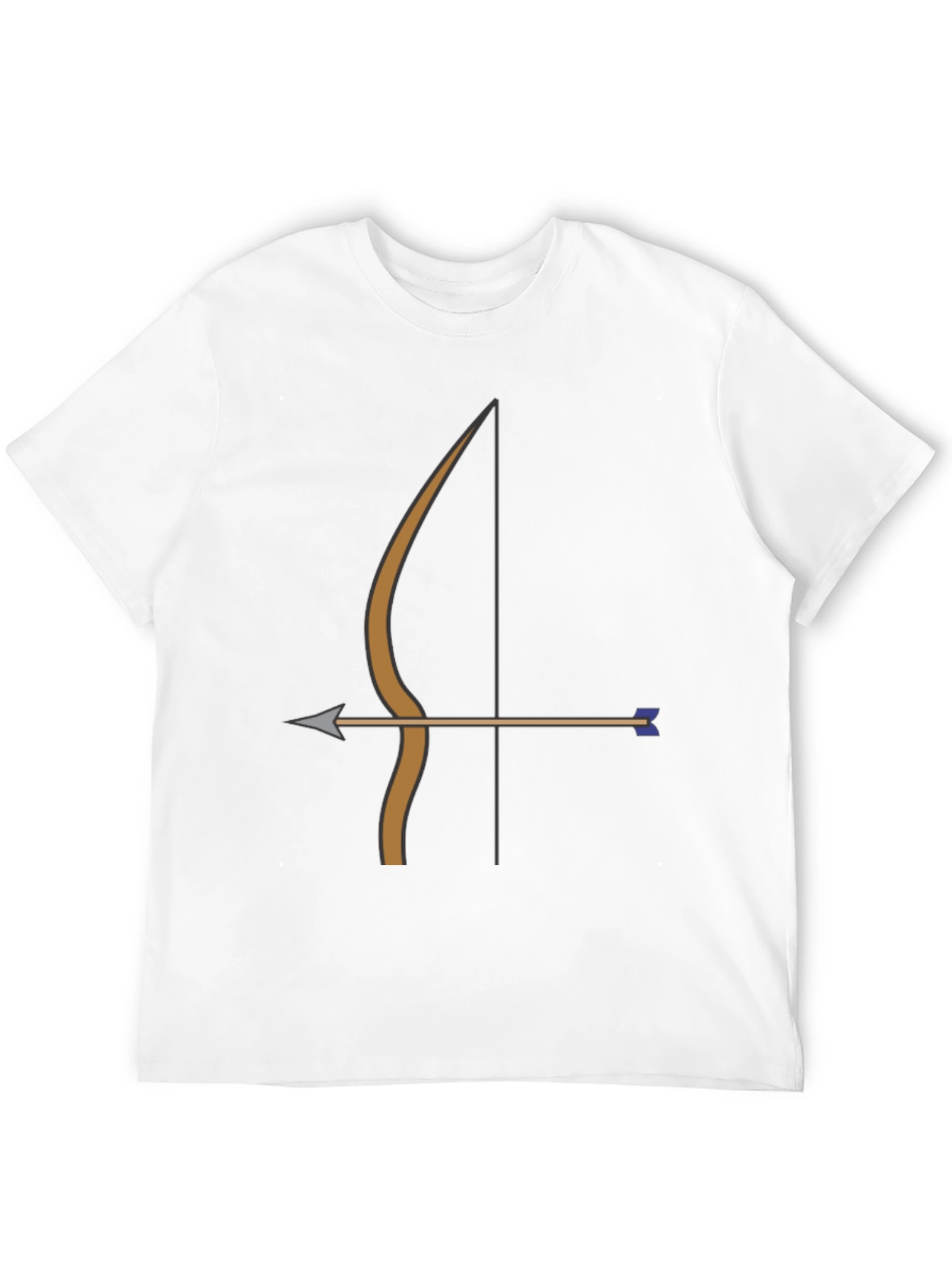 Archery Bow Arrow Graphic Tee | Black Casual T-Shirt