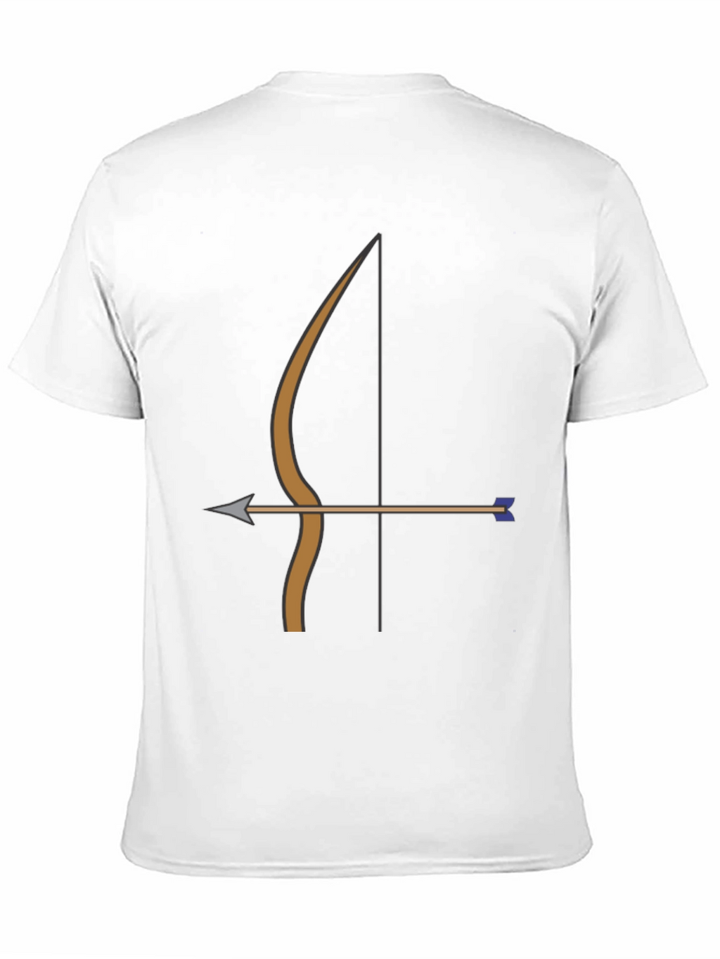 Archery Bow Arrow Graphic Tee | Black Casual T-Shirt