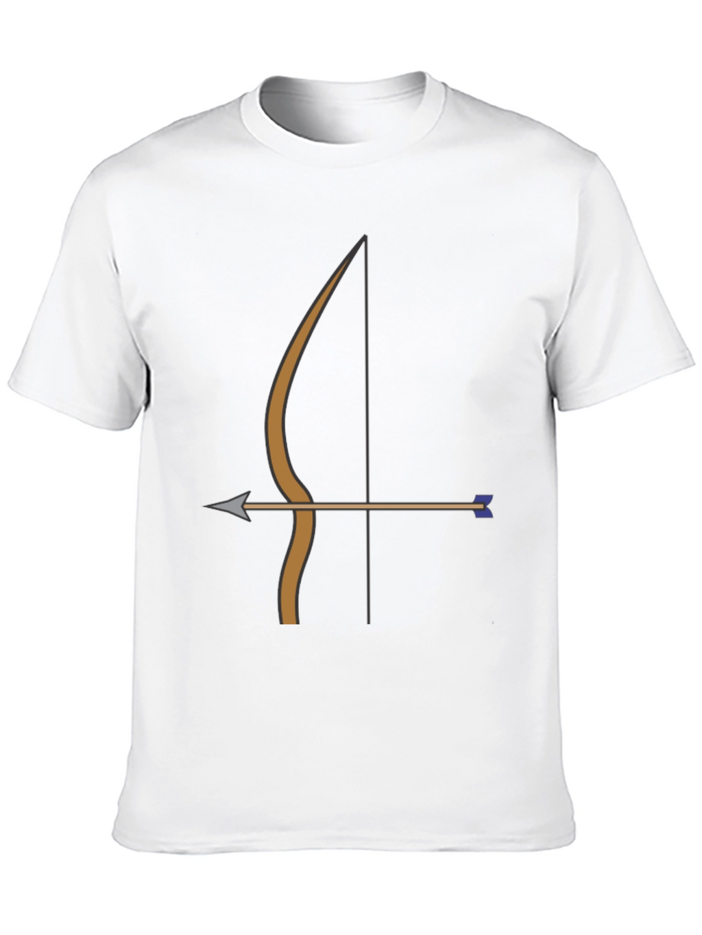 Archery Bow Arrow Graphic Tee | Black Casual T-Shirt