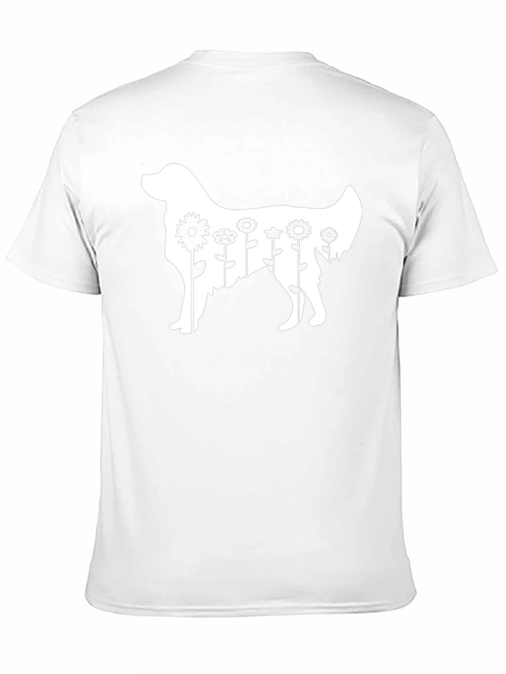 Dog & Flowers Graphic Tee