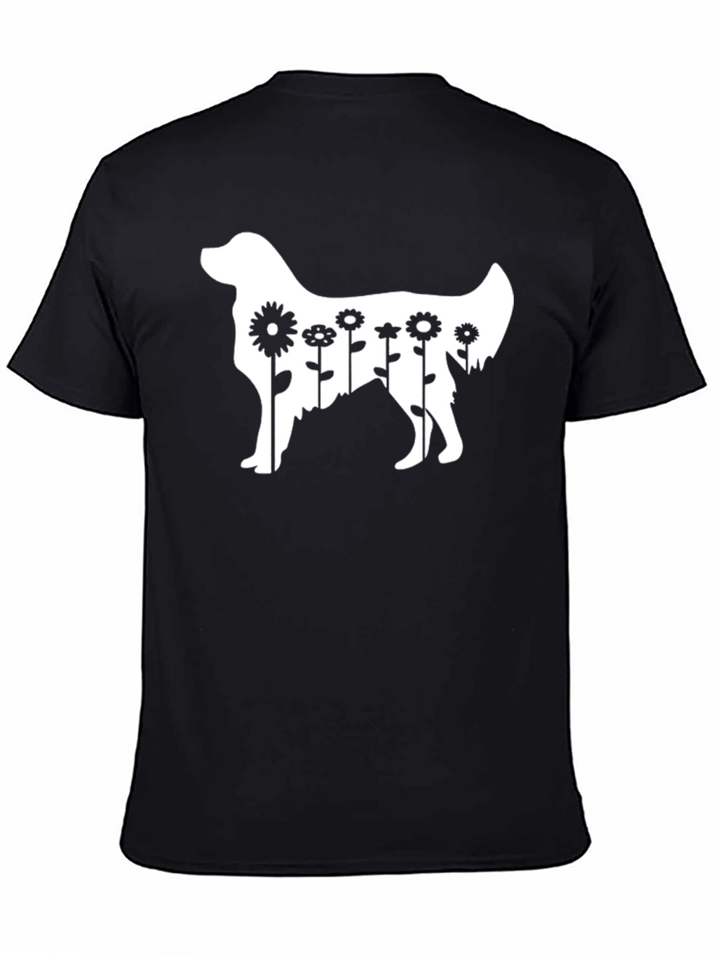 Dog & Flowers Graphic Tee