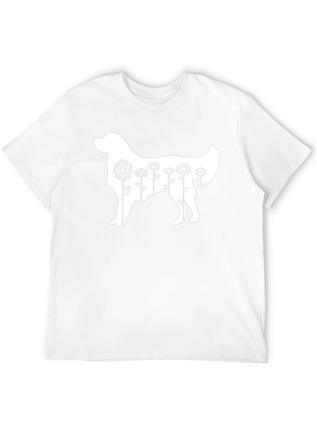 Dog & Flowers Graphic Tee
