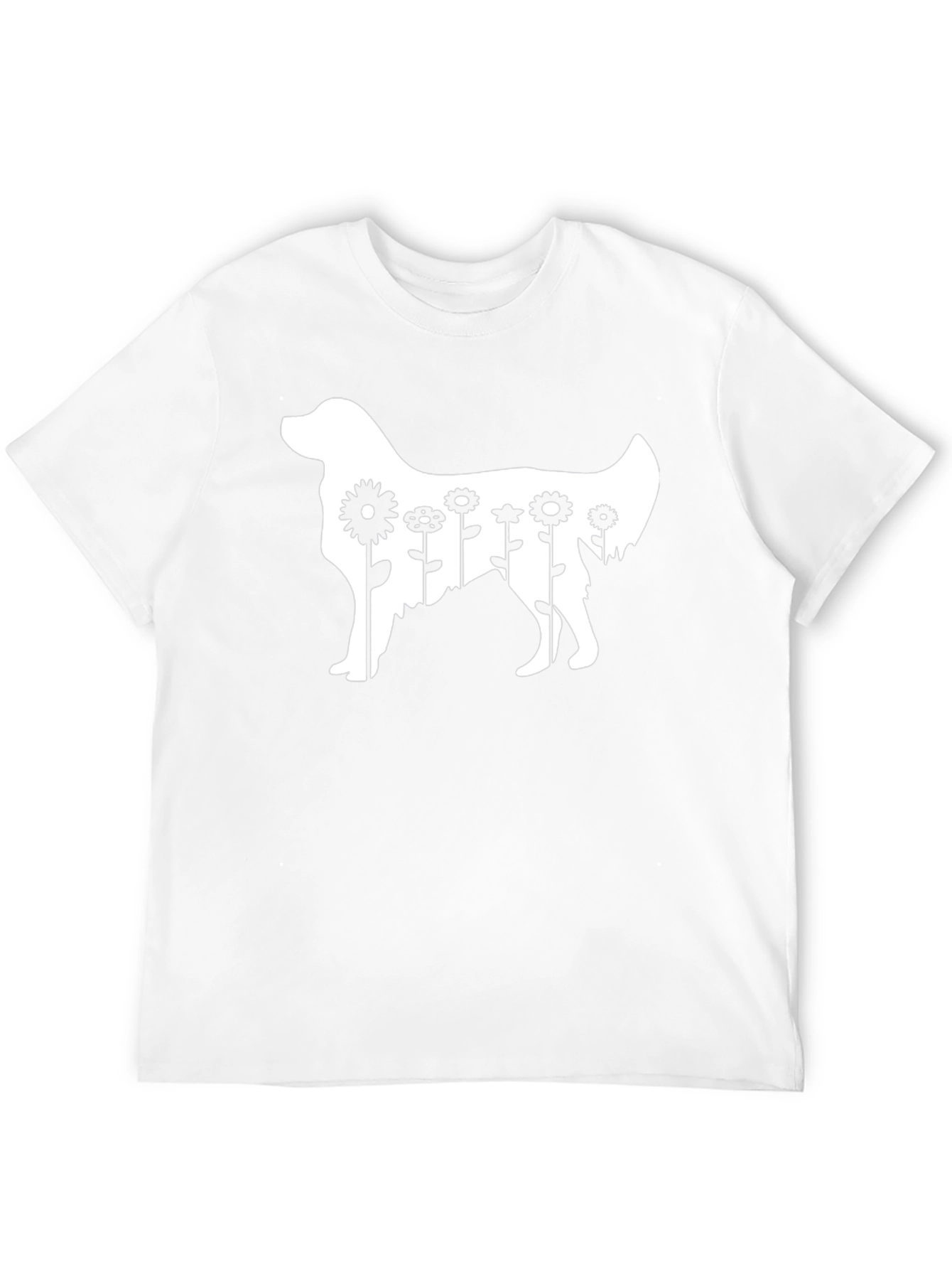 Dog & Flowers Graphic Tee