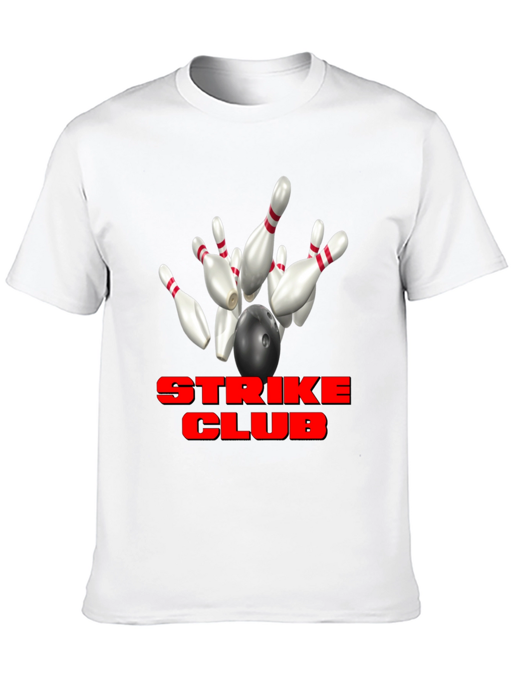 Strike Club Bowling T-Shirt - Black