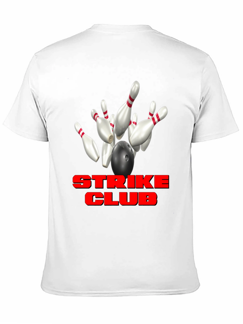 Strike Club Bowling T-Shirt - Black