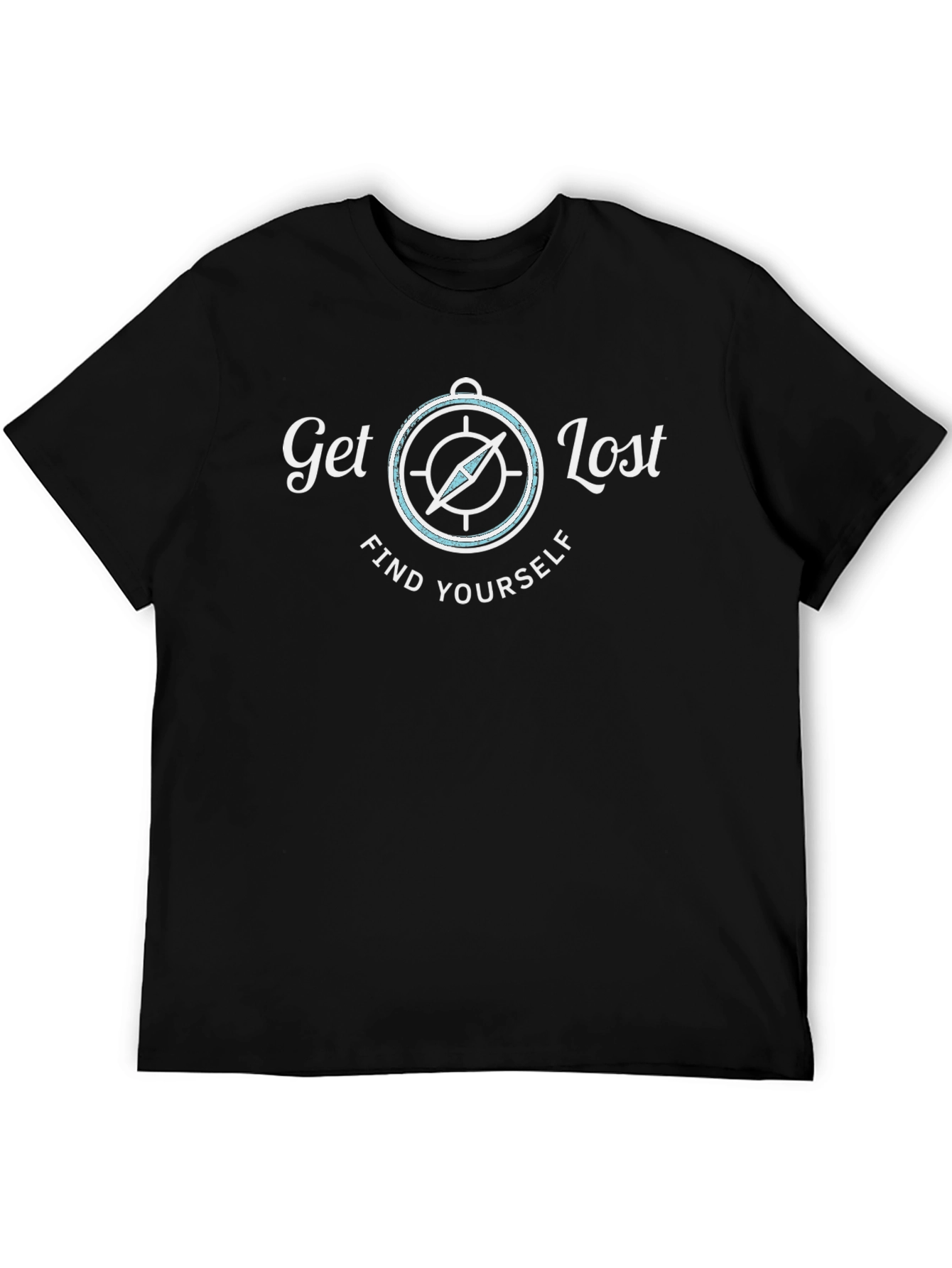 Get Lost Compass Graphic T-Shirt