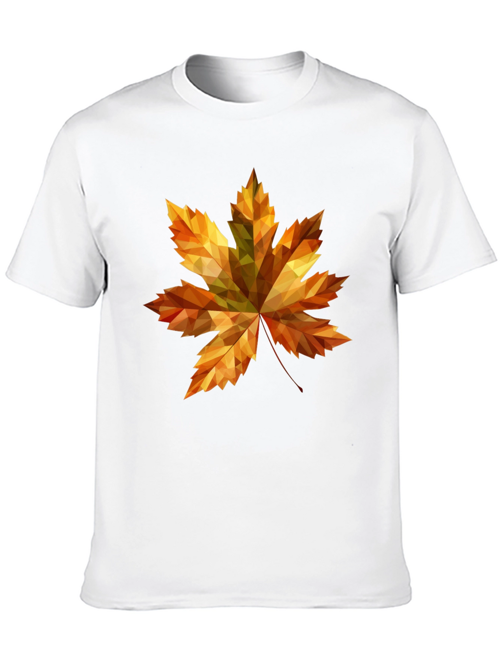 Fall Maple Leaf Graphic Tee - Stylish Black T-Shirt