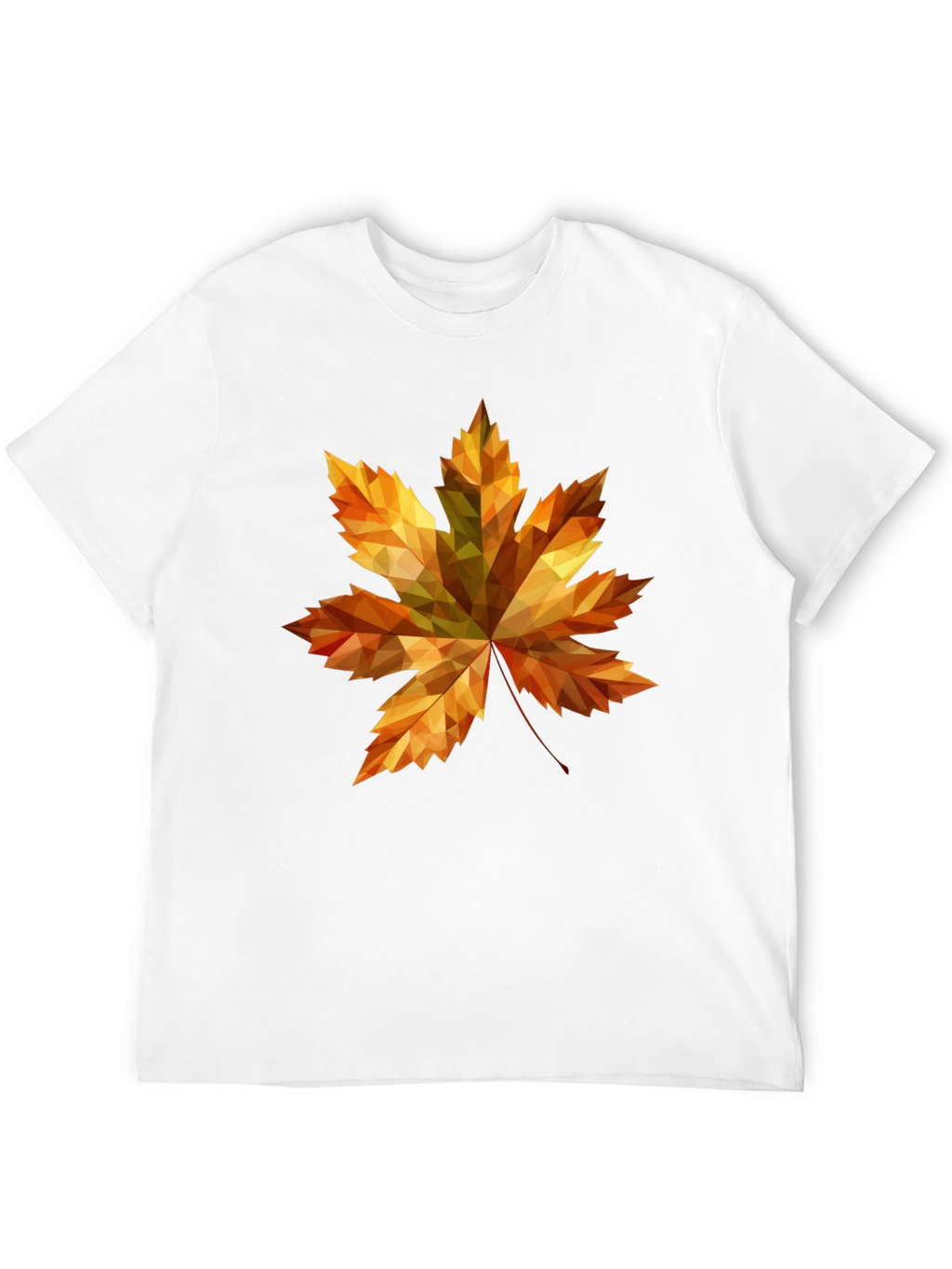 Fall Maple Leaf Graphic Tee - Stylish Black T-Shirt