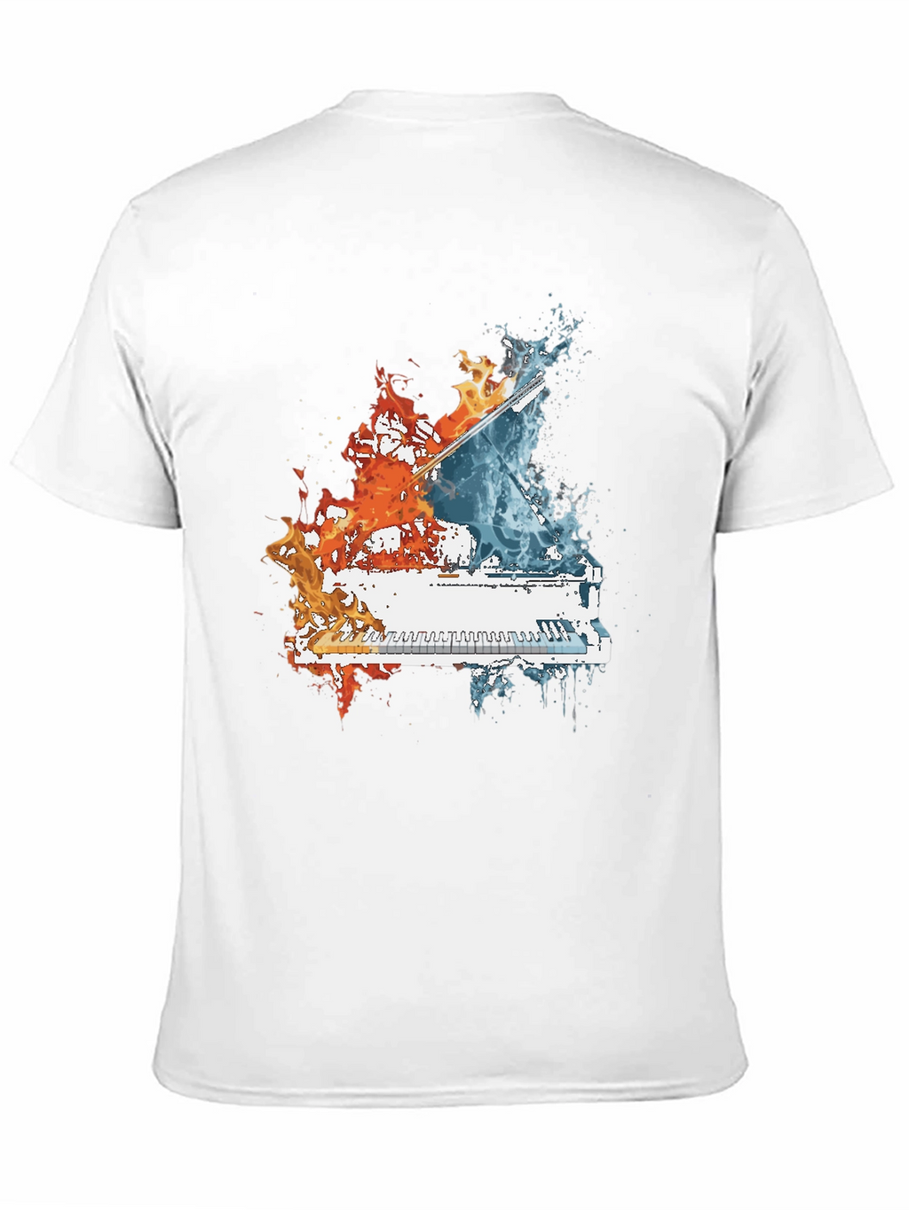 Fire and Water Piano T-Shirt