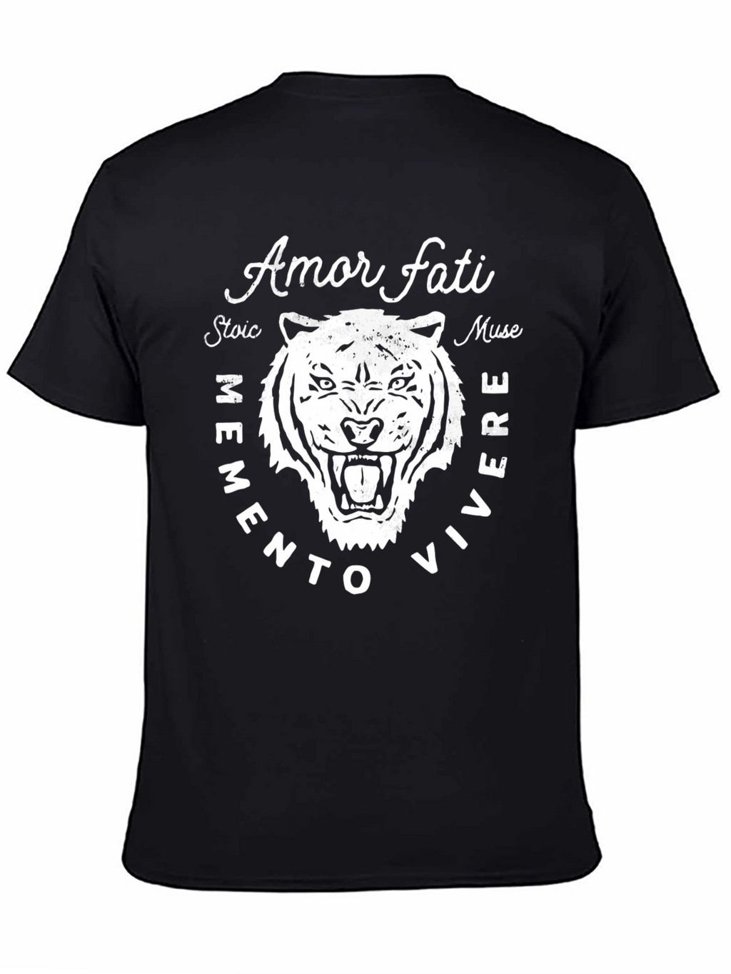 Amor Fati Stoic Tiger Graphic T-Shirt