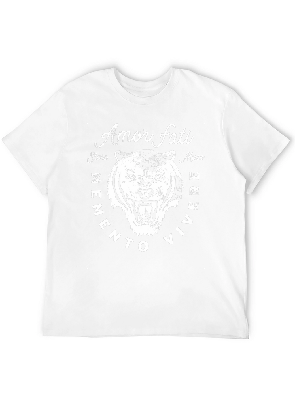 Amor Fati Stoic Tiger Graphic T-Shirt