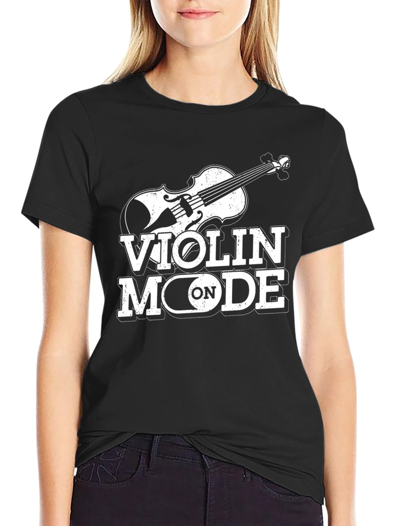 Violin Mode On - Graphic T-Shirt for Musicians