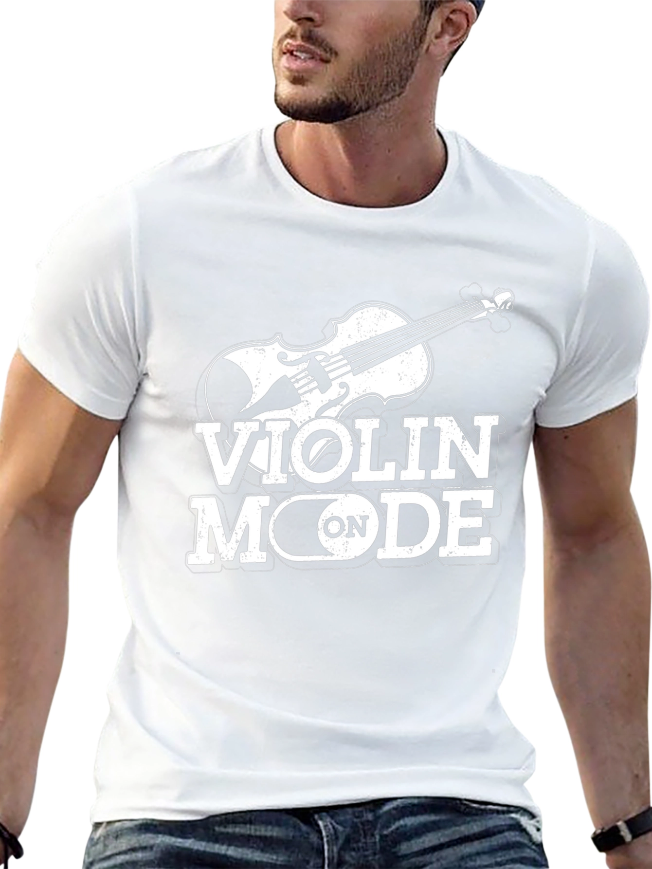 Violin Mode On - Graphic T-Shirt for Musicians