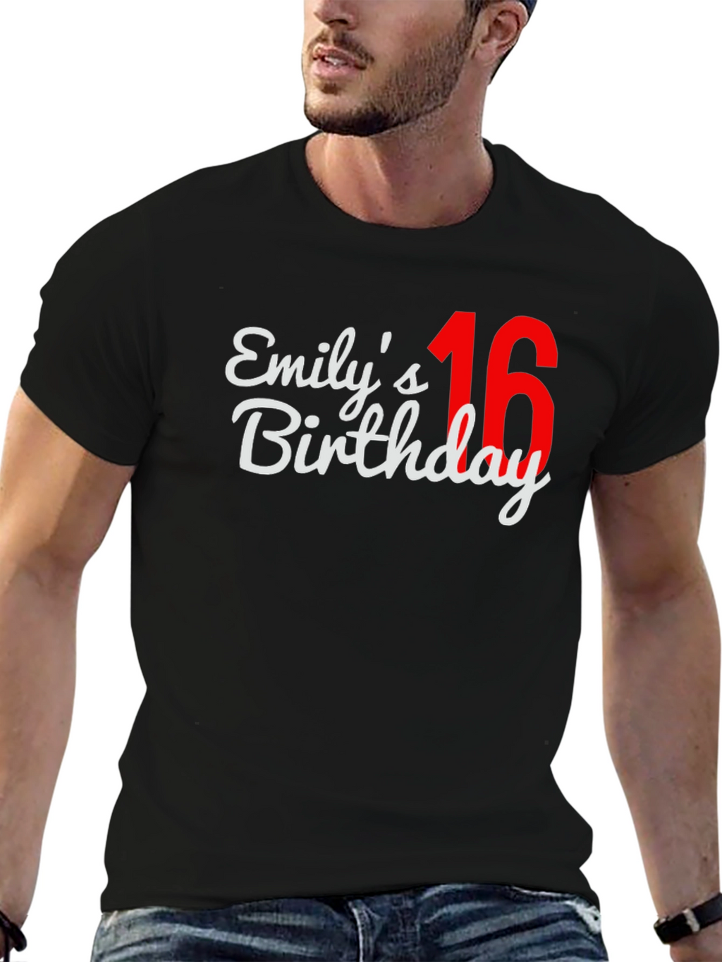 Emilys 16th Birthday T-Shirt - Black