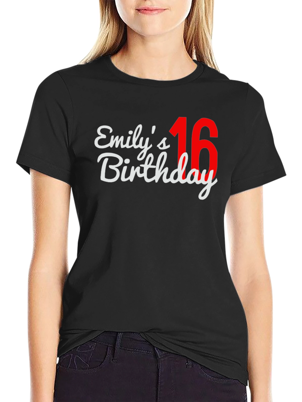 Emilys 16th Birthday T-Shirt - Black