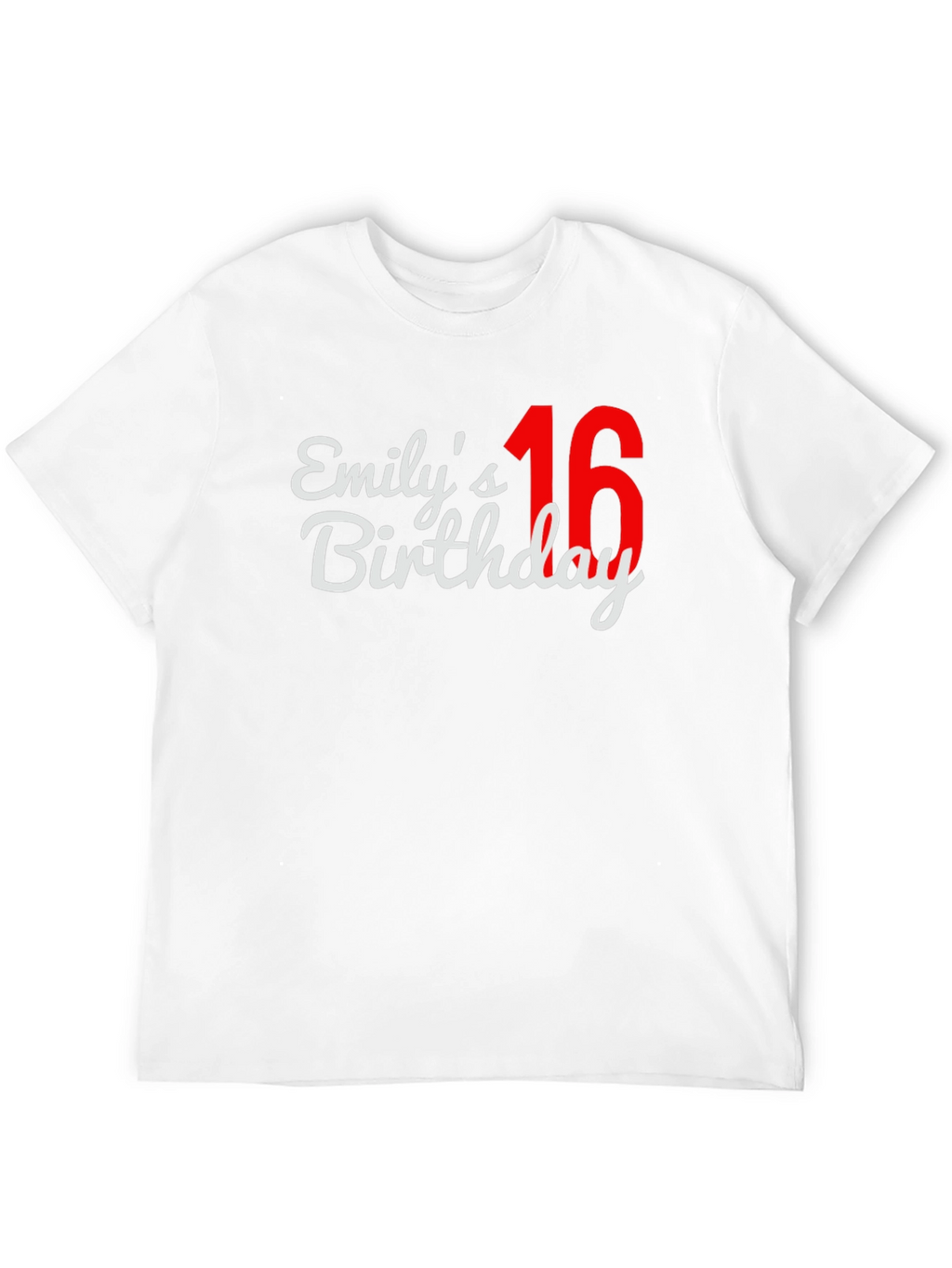 Emilys 16th Birthday T-Shirt - Black