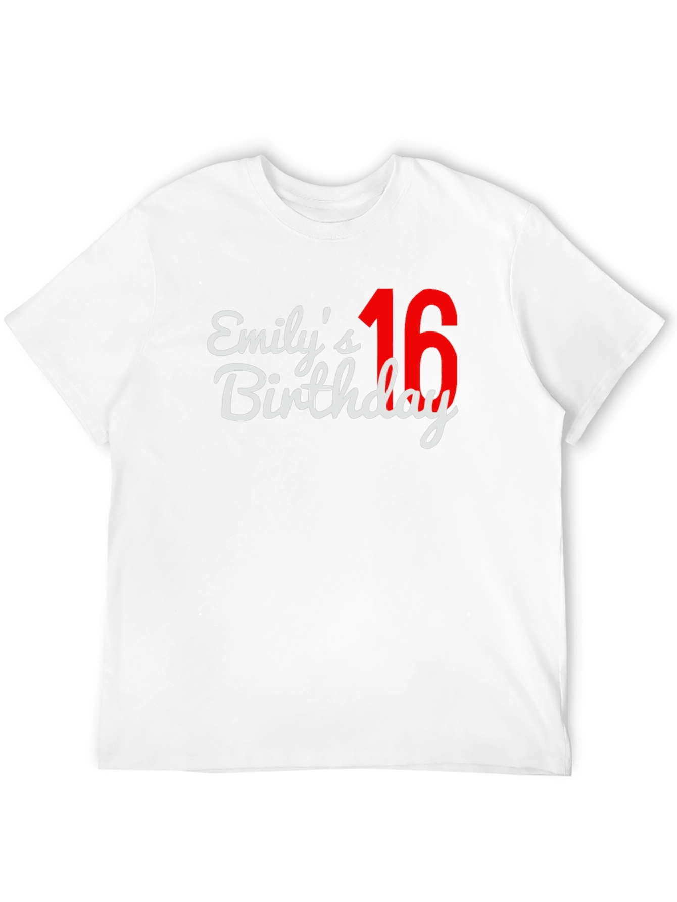 Emilys 16th Birthday T-Shirt - Black