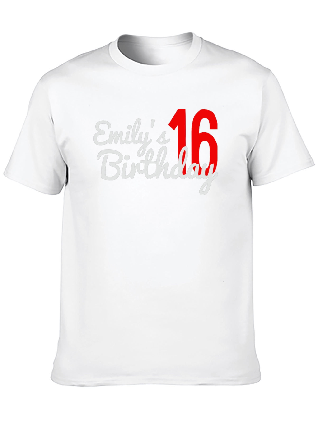 Emilys 16th Birthday T-Shirt - Black