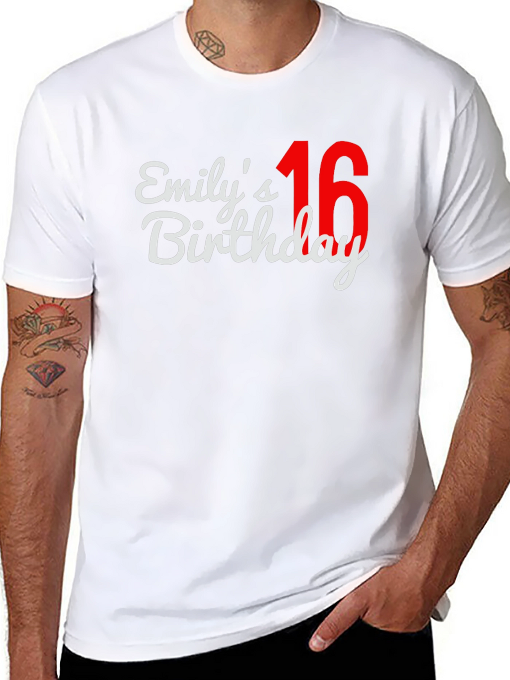 Emilys 16th Birthday T-Shirt - Black