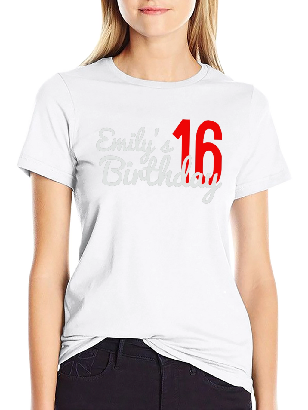 Emilys 16th Birthday T-Shirt - Black