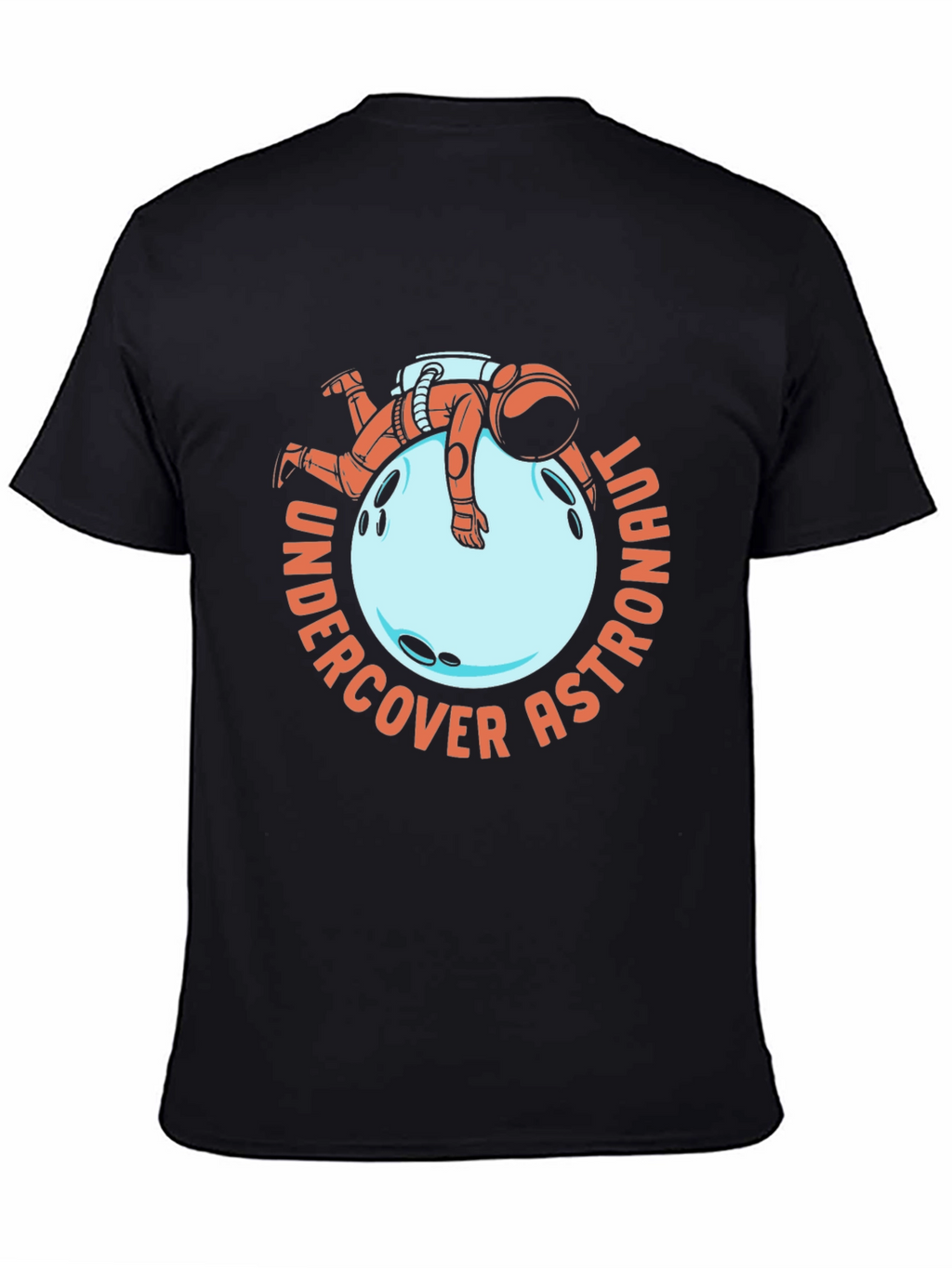 Undercover Astronaut Black T-Shirt Novelty Space Tee