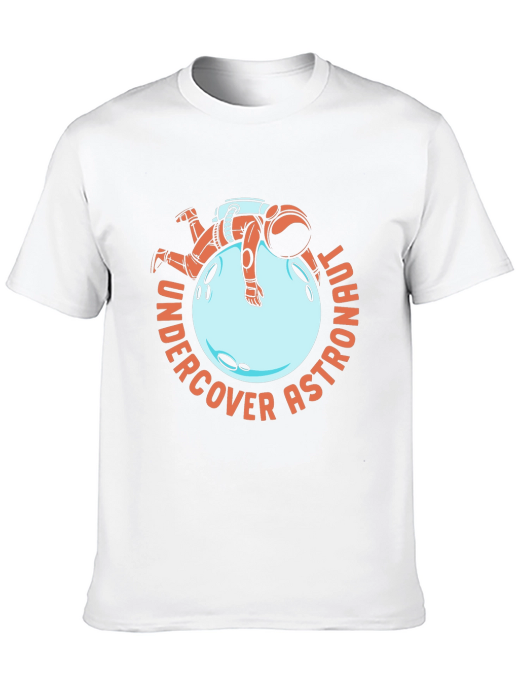 Undercover Astronaut Black T-Shirt Novelty Space Tee