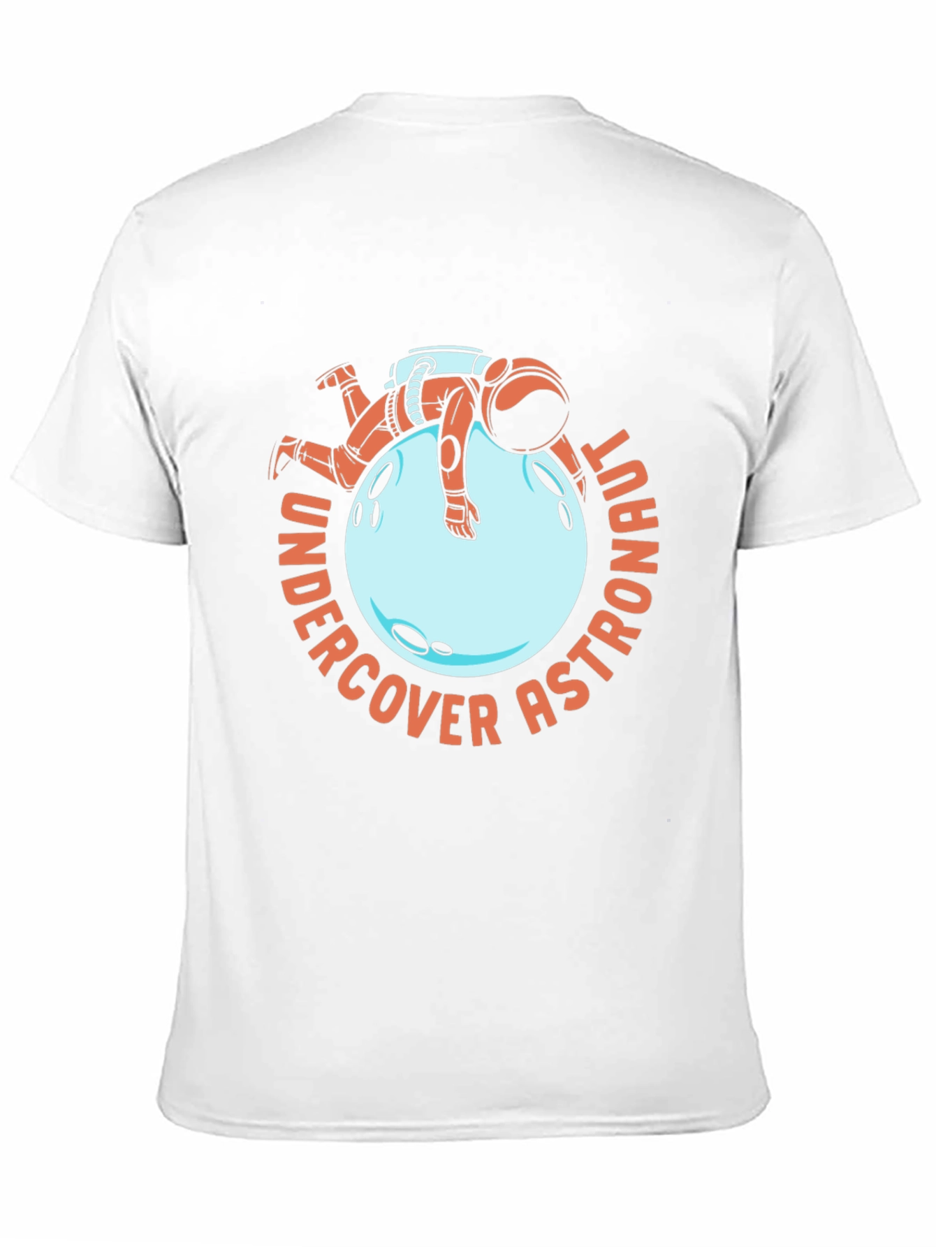 Undercover Astronaut Black T-Shirt Novelty Space Tee
