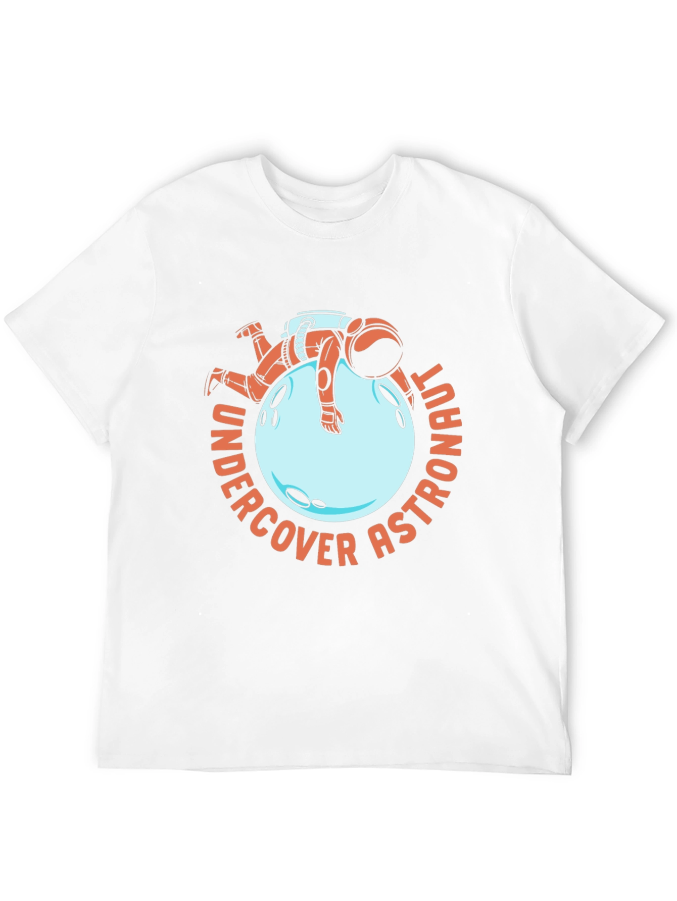 Undercover Astronaut Black T-Shirt Novelty Space Tee