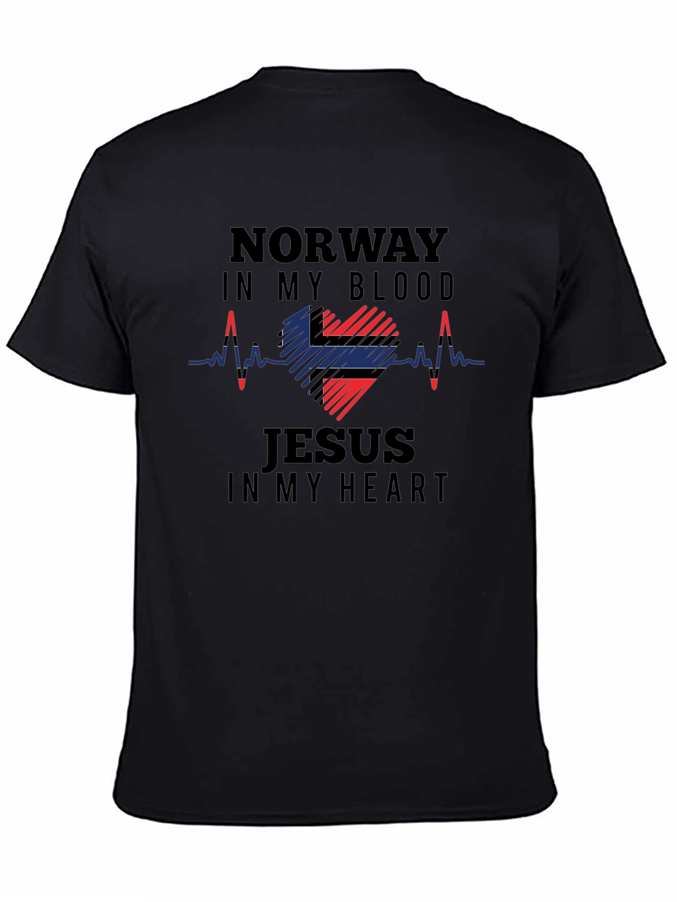 Norway in my Blood Jesus in my Heart T-Shirt
