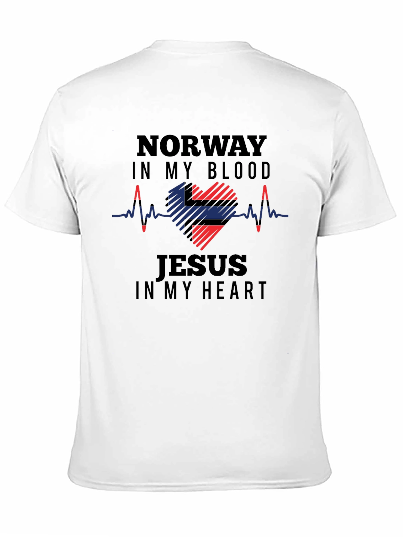 Norway in my Blood Jesus in my Heart T-Shirt