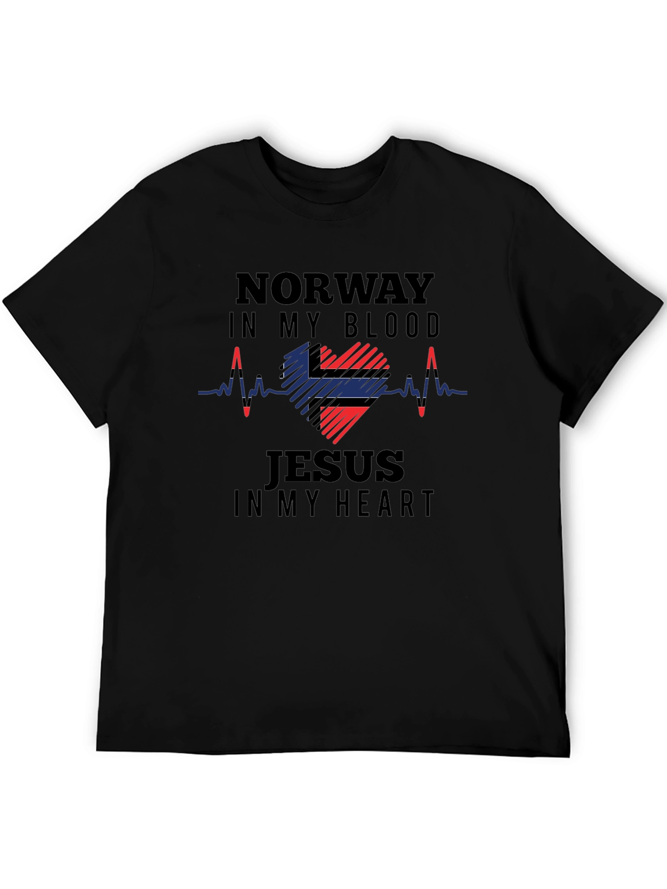 Norway in my Blood Jesus in my Heart T-Shirt
