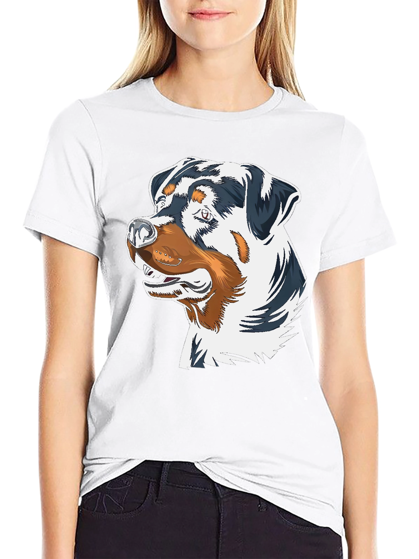 Rottweiler Dog Graphic Tee - Cool Dog Lover Shirt