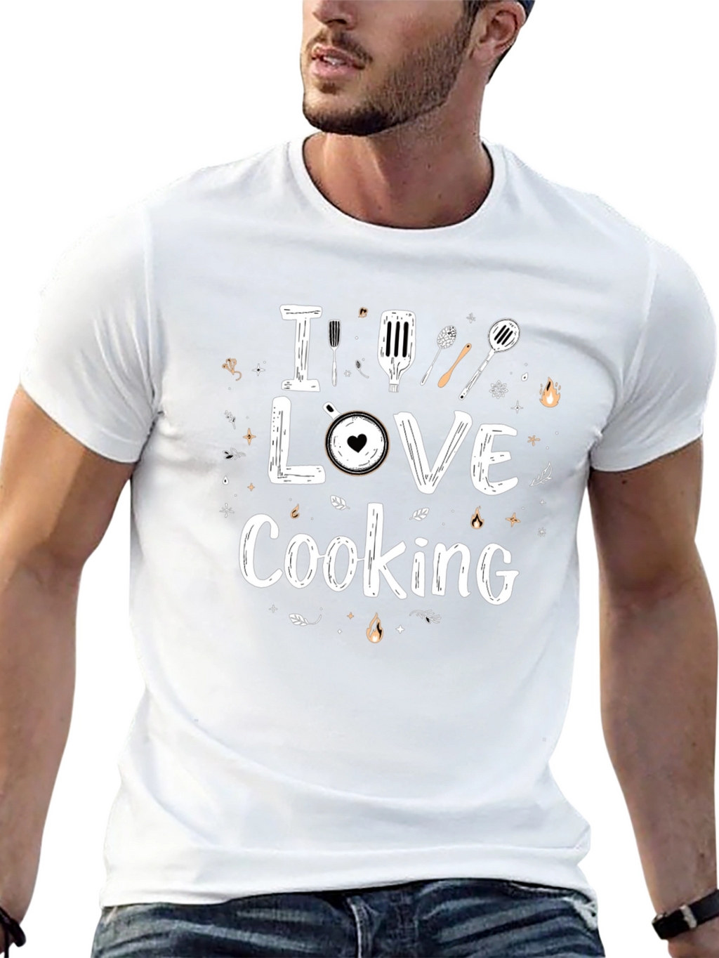 I Love Cooking Graphic T-Shirt